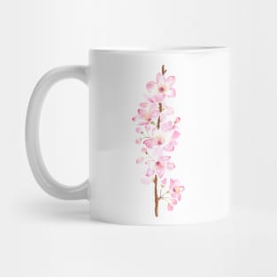 pink cherry blossom pink sakura watercolor painting Mug